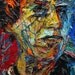 Oil Paint Gallery Wrapped Stretched Canvas of 14 by 11 by 3/4 in. / Painting Outsider Original Oil Canvas Art Impressionism