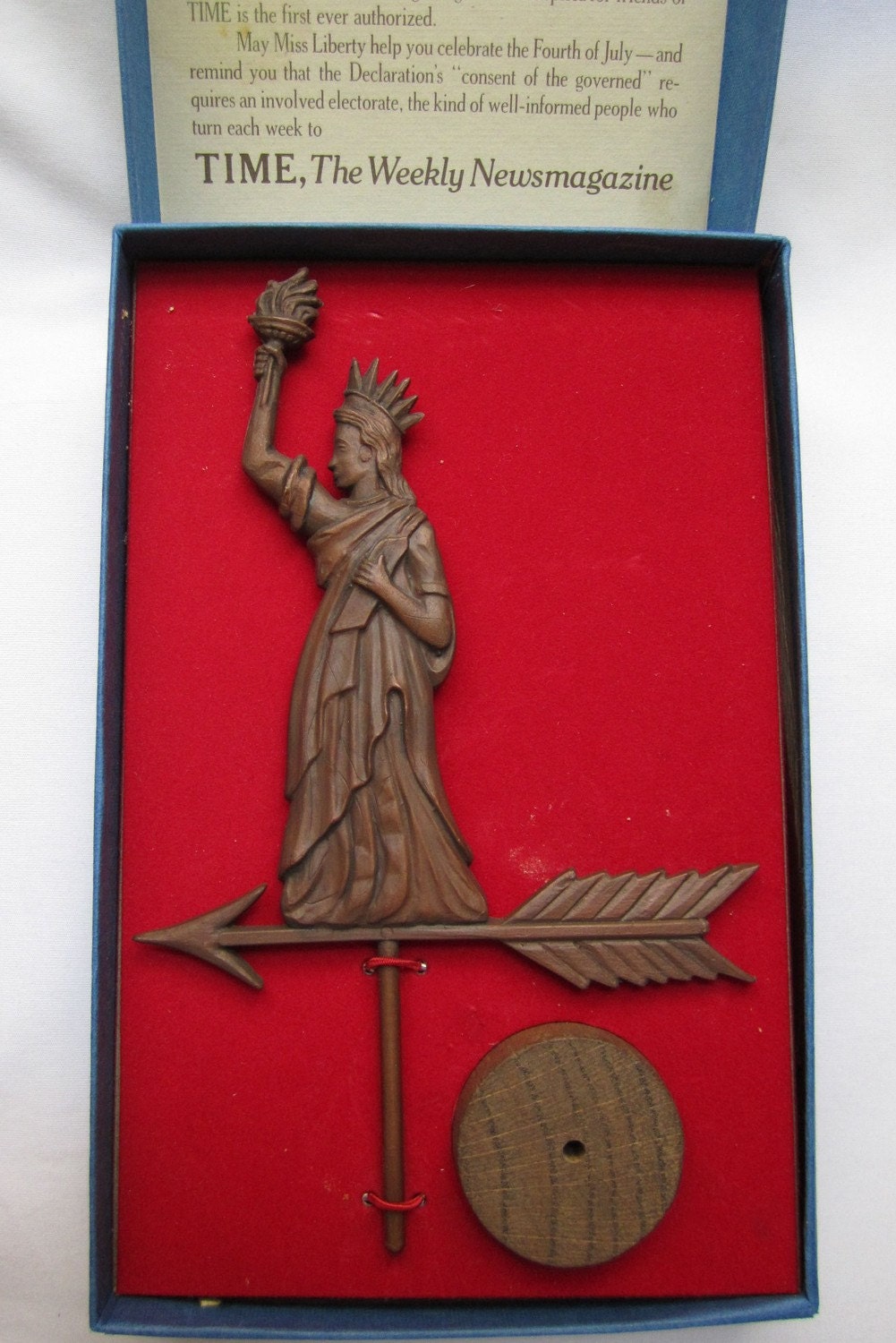 Antique Statue of Liberty Weathervane