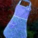 Girls Full Apron in Lavender Paisley and Polka Dots/ Girls Gift/ Ready to Ship