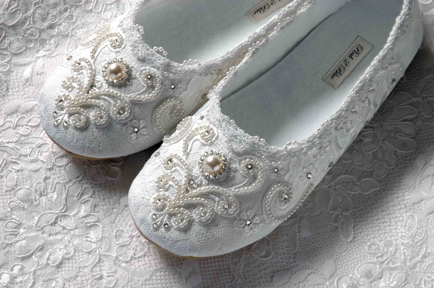 Vintage Flat Wedding Shoes 6