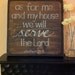Bible Verse Art - Christian Art - Joshua 24:15 As For Me and My House - 9x9 Wood Block - Easter - Made to Order