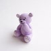 lilac teddy bear