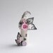 Pale pink and grey polymer clay fairy house home miniature