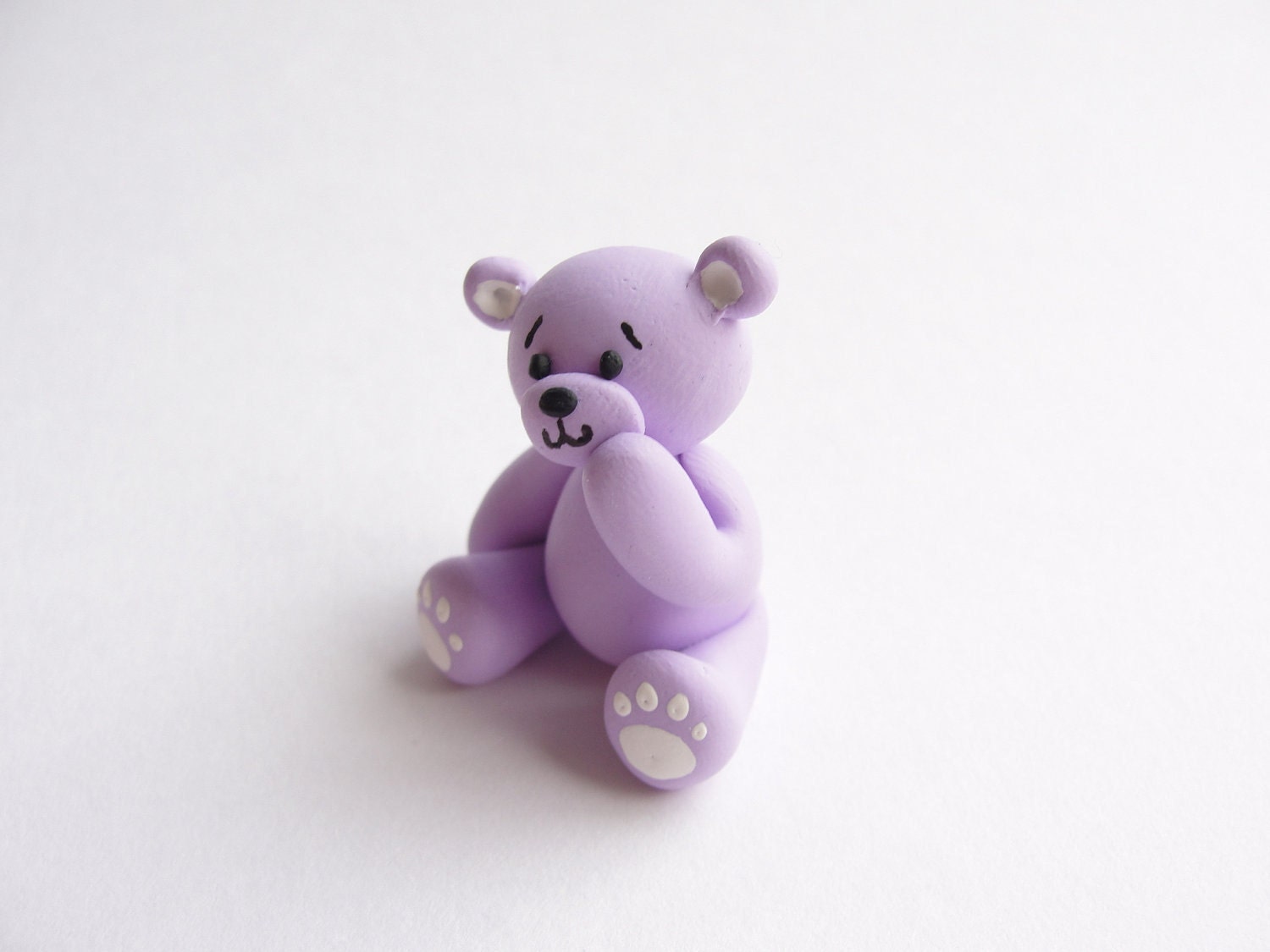 lilac teddy bear