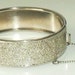 Lovey Textured Silver CLAMPER ----BANGLE -----------Very LOVELY