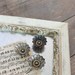 Vintage Inspired Repurposed Tart Tin and Button Magnets Set of Three