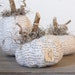 Rustic Autumn Paper Mache Pumpkin