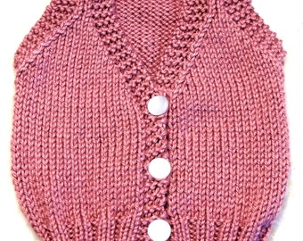 Baby Scalloped Jumper Knitting Pattern 0 to 3 Months PDF