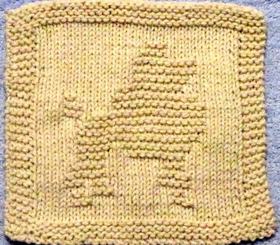 Knitting Cloth Pattern FLUFFY POODLE PFD