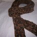 Knitted Brown Scarf for Men or Women Multicolor Browns Wool - Ready To Ship
