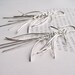 dangle earrings - sterling silver needle leaf earrings - handmade by lolide
