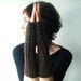 women's fingerless gloves - arm warmers - fair trade woodland brown - women's clothing - handmade by lolide