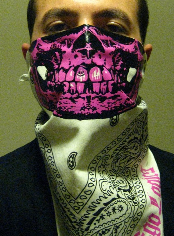 Paisley Cholo Bandana Skull Mask