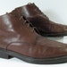 vintage eddie bauer ankle boots womens 8.5 m b brown granny leather booties