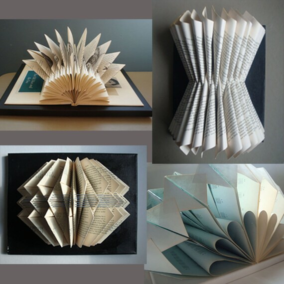 Custom Book Sculpture Made to Order Original Art Unique