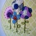 Embroidery Hoop Art, Girls Room Decor, Felt Flowers and Embroidery