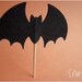 Batty Halloween Cupcake and Food Picks
