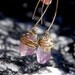 Long Amethyst Earrings. Purple Raw Amethyst. Crystal Earrings. Gold Filled Ear Wires.Wire wrapped Dangles. Crystal Jewelry. Amethyst Jewelry