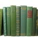 Vintage Green Decorative Books , Photo Props , Vintage Wedding Decor