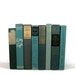 Teal Blue Collection Vintage Decorative Book