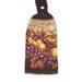 PIF - Fall Fruit , Thanksgiving , Half Towel with Crocheted Brown top - Kitchen towel