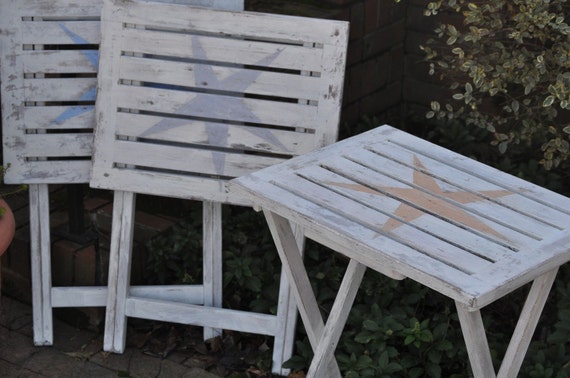 folding table shabby chic teak hand painted folding table shabby chic teak hand painted