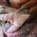 RESERVED for Bee Painted Desert wrap - olive, cream, rust, pink, blue