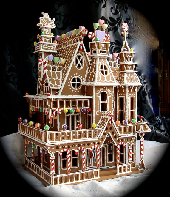 Faux Gingerbread House in the Queen Anne Style