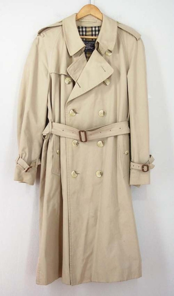 Vintage BURBERRY Men's Trench Coat with Original Tag