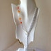 Orange Lariat Necklace, Bracelet and Earrings set reserved for Beth