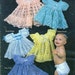 BABY'S HEIRLOOM WARDROBE - 5 Beautiful, Ruffled, Frilly Crocheted Dresses - 1983 Annie's Attic - Designs by Beverly STudy