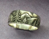 mountain wedding rings