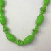 Vintage 60s Necklace Kelly Green Large Plastic Bead Necklace