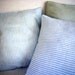 Linen Pillowcase set -Blue Mare- linen bedding, decorative pillow, striped linen,