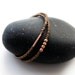 Set of Two Dainty Bracelets, Venice Glass Brown Beads and Copper friendship Bracelets, Delicate Bracelets, Copper Jewelry, Santorini Jewelry
