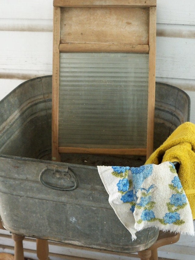 Glass washboard do laundry or repurpose it