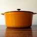 Vintage Cousances Yellow Dutch Oven