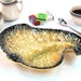 Vintage Ashtray / Mid Century Modern Atomic Yellow and Black