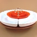 Lazy Susan Chip and Dip Set / Orange and White Mad Men Style / Thanksgiving Table Vintage Serving Dish / University of Tennessee Football UT