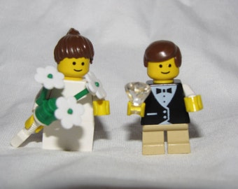 Lego Ring BEARER & Flower GIRL Wedding Minifigs bride legos