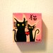 CATS- 2" x 2" Hand-painted Tile MAGNET