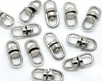 20 Swivel Key Ring Connectors Perfect for Key Chain Designs - Z018