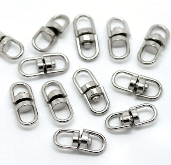 20 Swivel Key Ring Connectors Perfect for Key Chain Designs