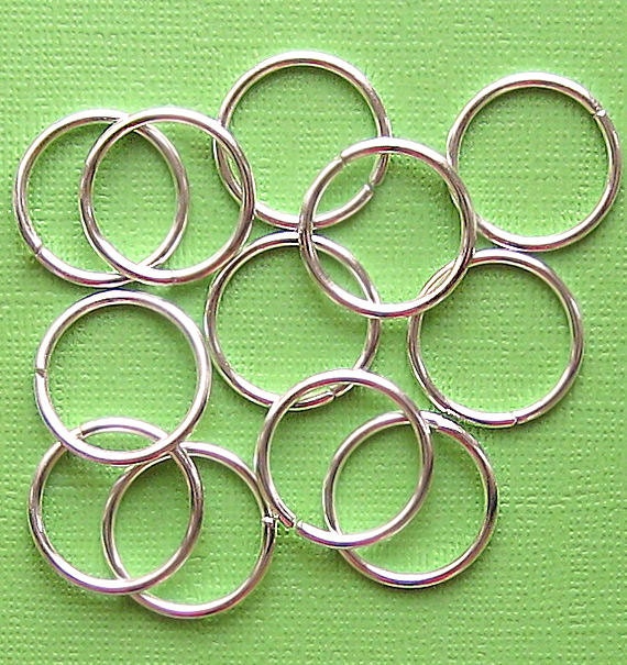 50 Extra Large Jump Rings 18mm High Quality Silver Plated