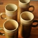 super tall slim coffee mugs, set of 4
