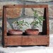 SALE Vintage Wood Shoe Shine Box, Wooden Tool Caddy, Toolbox, Rustic Home Decor Spring Gardening Mother's Day Man Cave