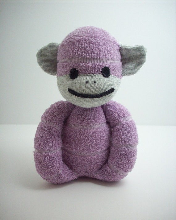 purple sock monkey