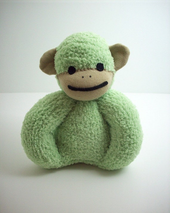 green sock monkey