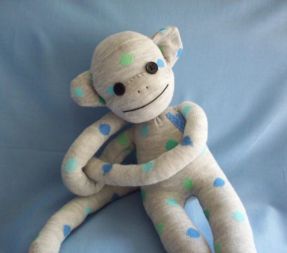 gray sock monkey