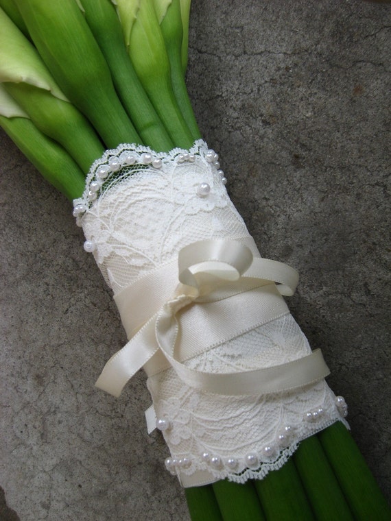 lace bouquet tie 